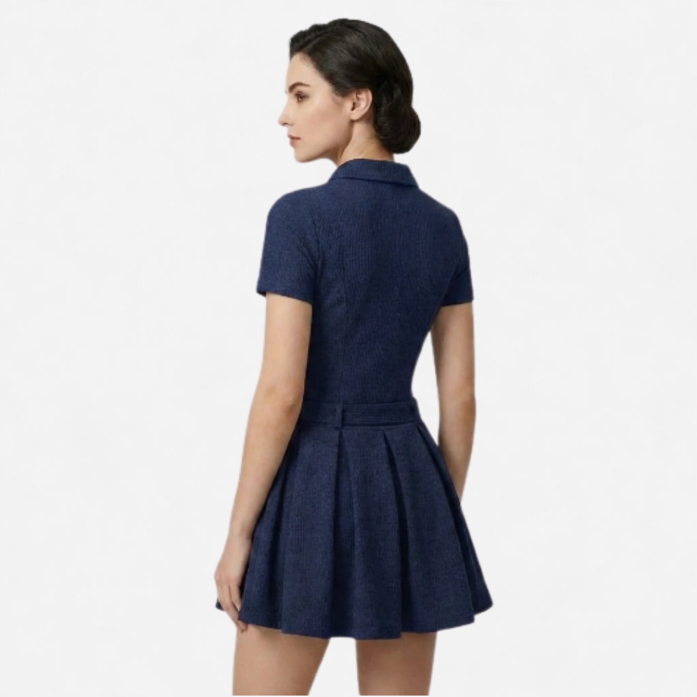 OLDMONEYLOOK | Women’s Classic Pleated Midi Dress
