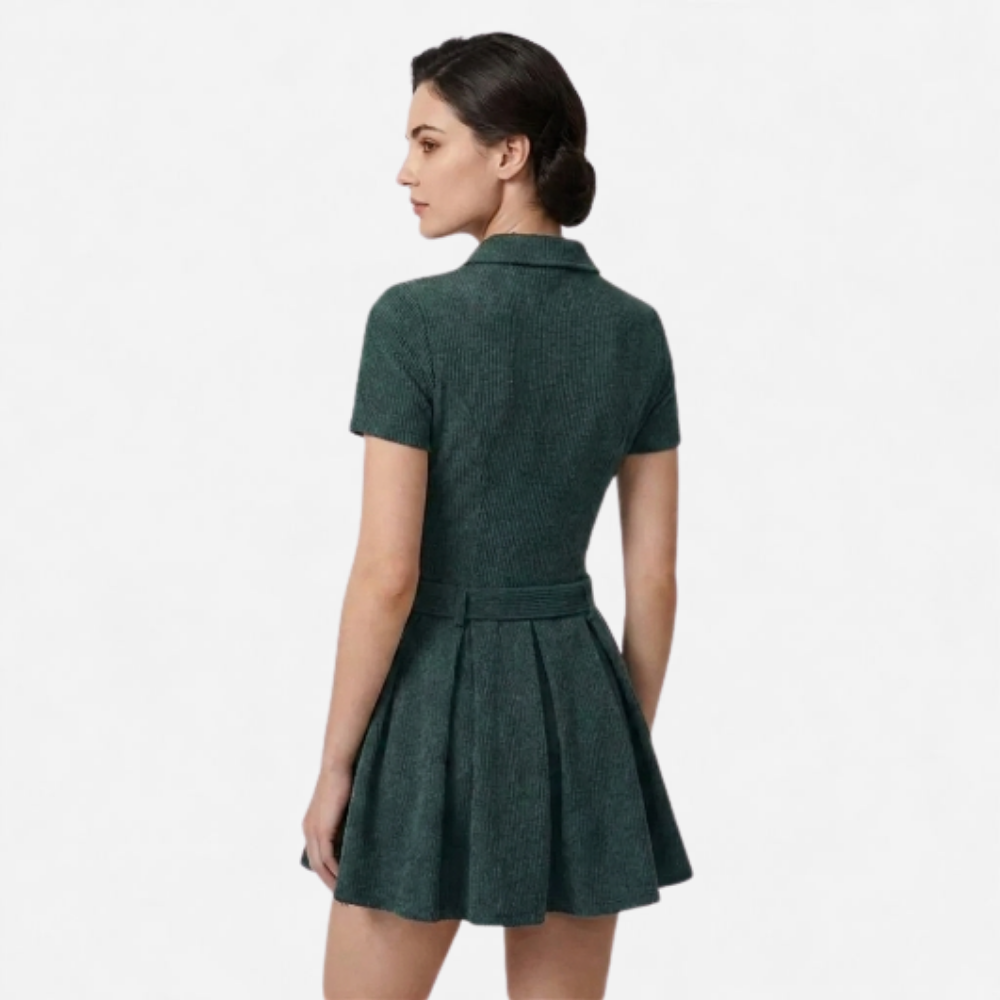 OLDMONEYLOOK | Women’s Classic Pleated Midi Dress