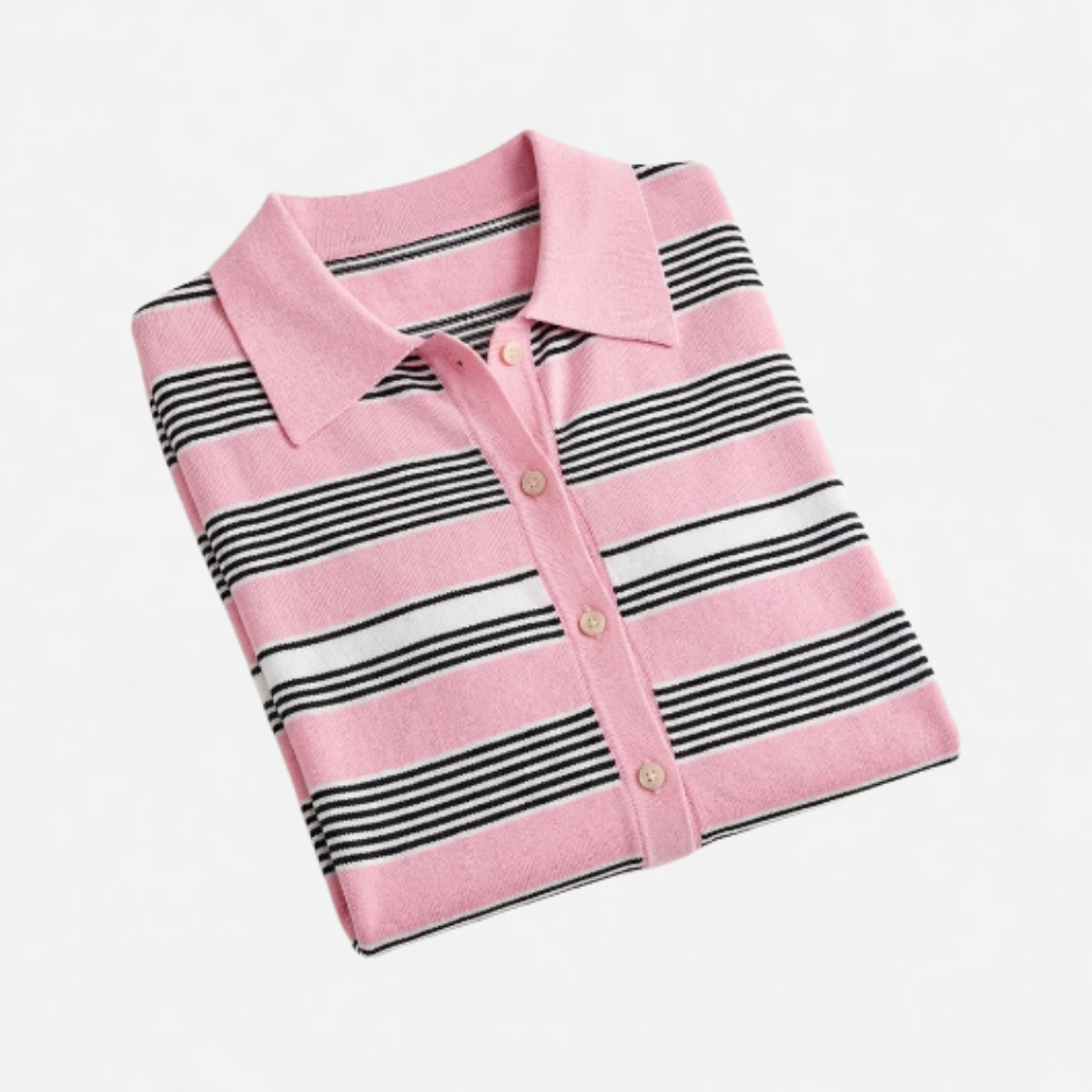 OLDMONEYLOOK | Women’s Classic Striped Summer Blouse