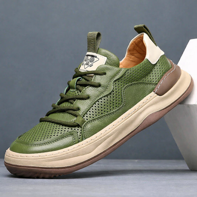 Italian Luxury Genuine Leather Sneakers