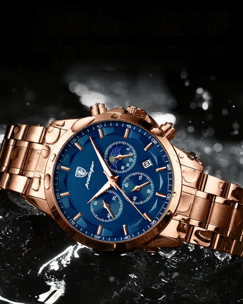 Precision Chronograph Steel Watch