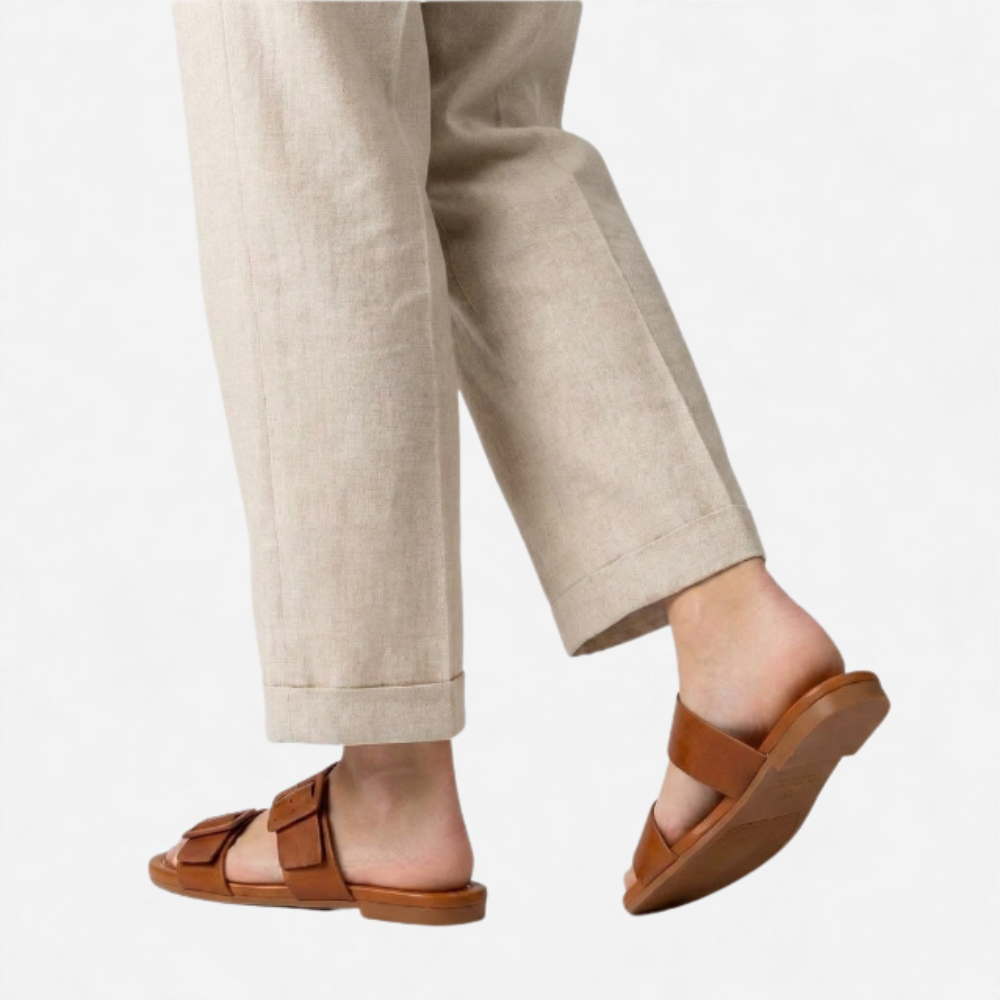 OLDMONEYLOOK | Women’s Refined Open Toe Flat Slippers