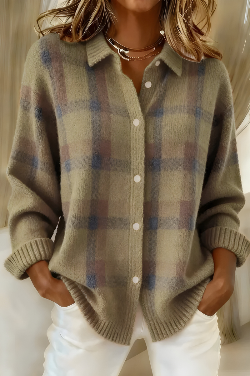 Larkspur | Women's Check Cardigan