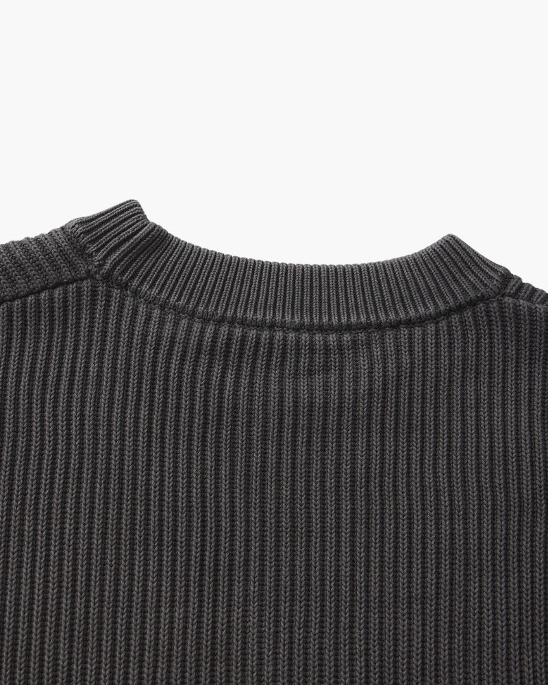 Rib Knit Crew Neck