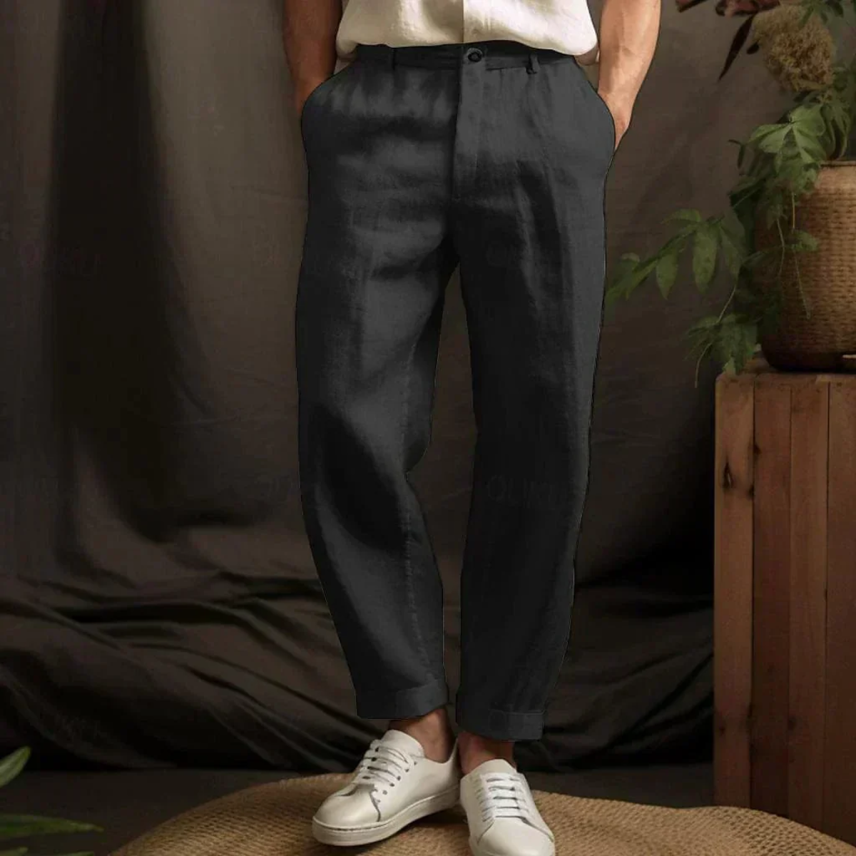 The Siena Men’s Linen Trousers