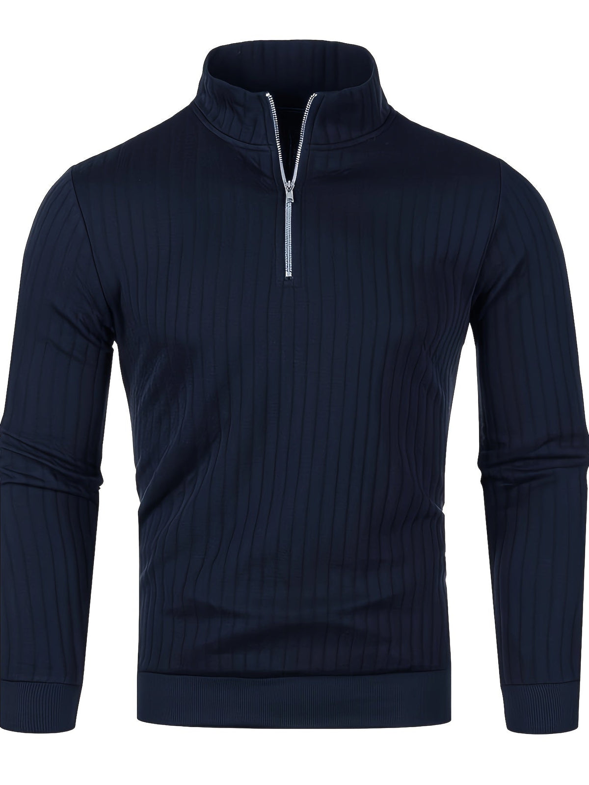 Hayden | Textured Quarter-Zip Knit Sweater
