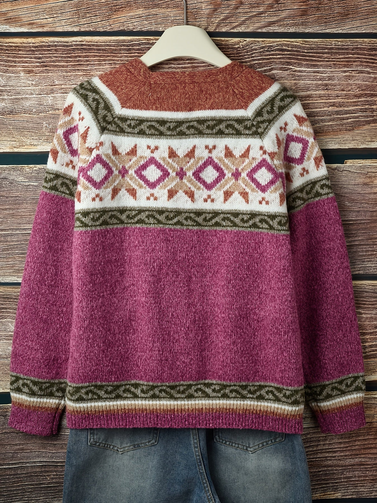 Fiona | Stylish Patterned Button-Up Cardigan