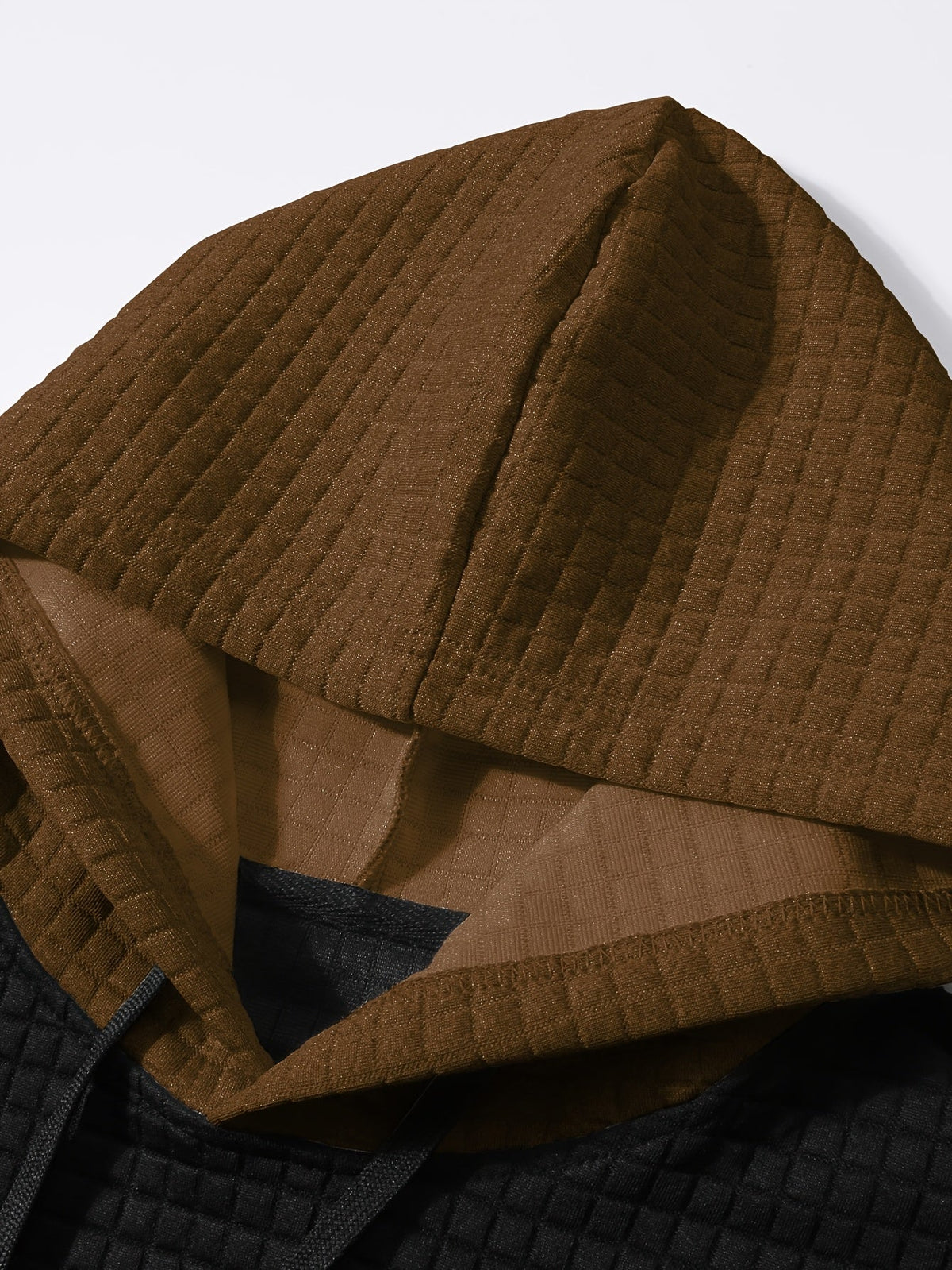 Rutherford | Color-Block Textured Hoodie