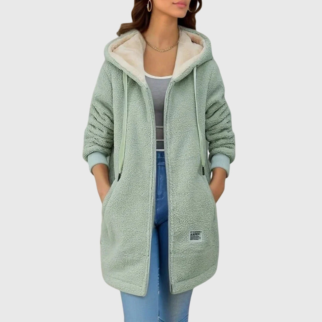 Women's Teddy Coat | Cozy Hood & Warmth