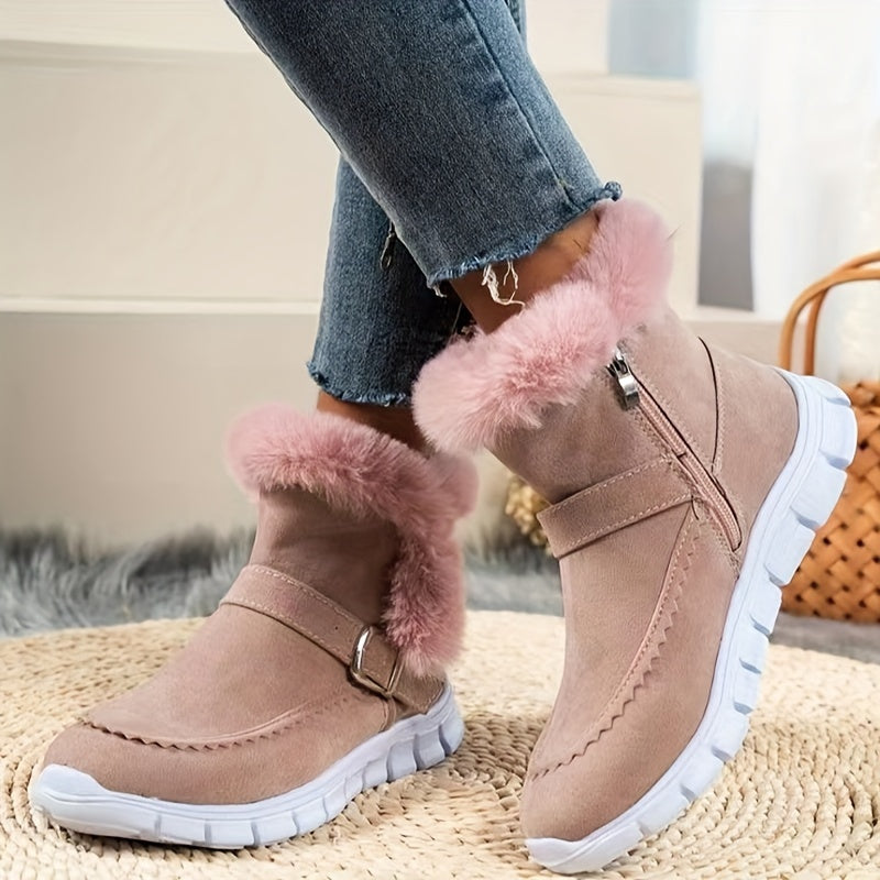 Mabel | Cozy Winter Boots with Fur Trim