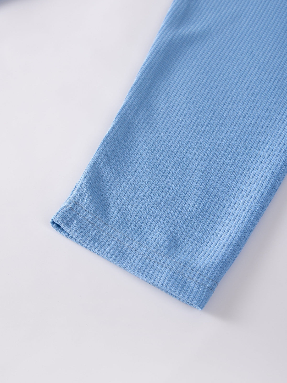 Frederick | Long Sleeve Top with Textured Waffle Knit