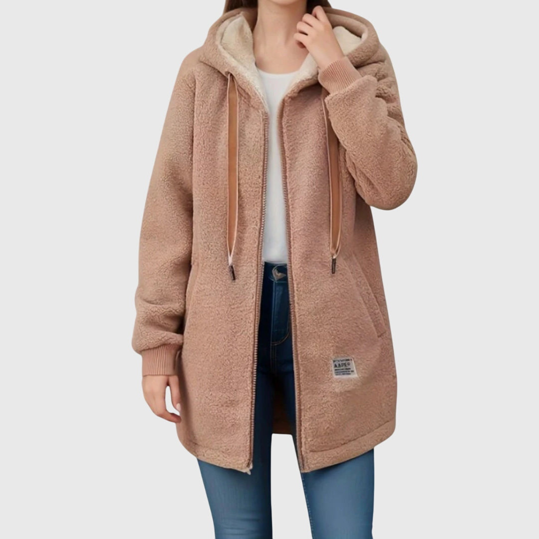 Women's Teddy Coat | Cozy Hood & Warmth
