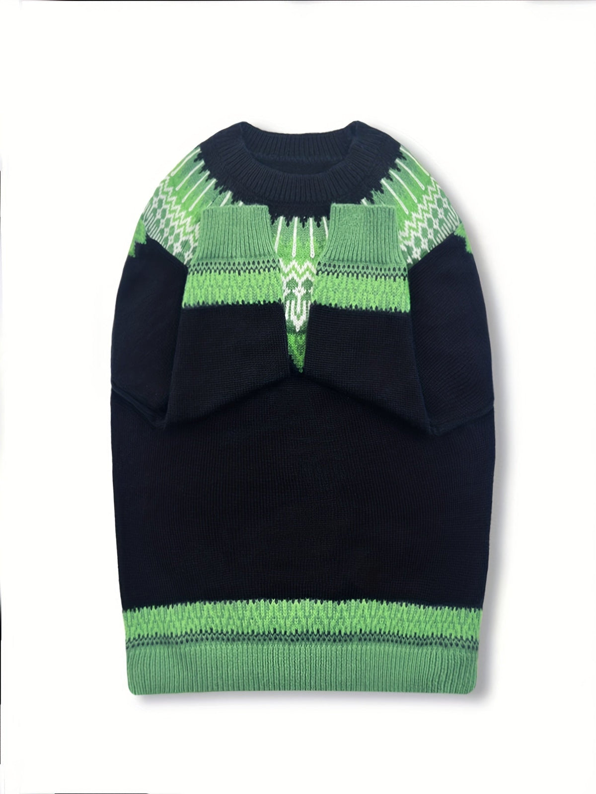 Sylvia | Cozy Chunky Jacquard Round Neck Knit Sweater