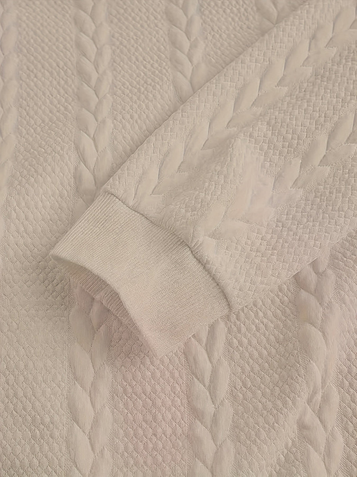 Brennan | Cozy Textured High-Neck Sweatshirt