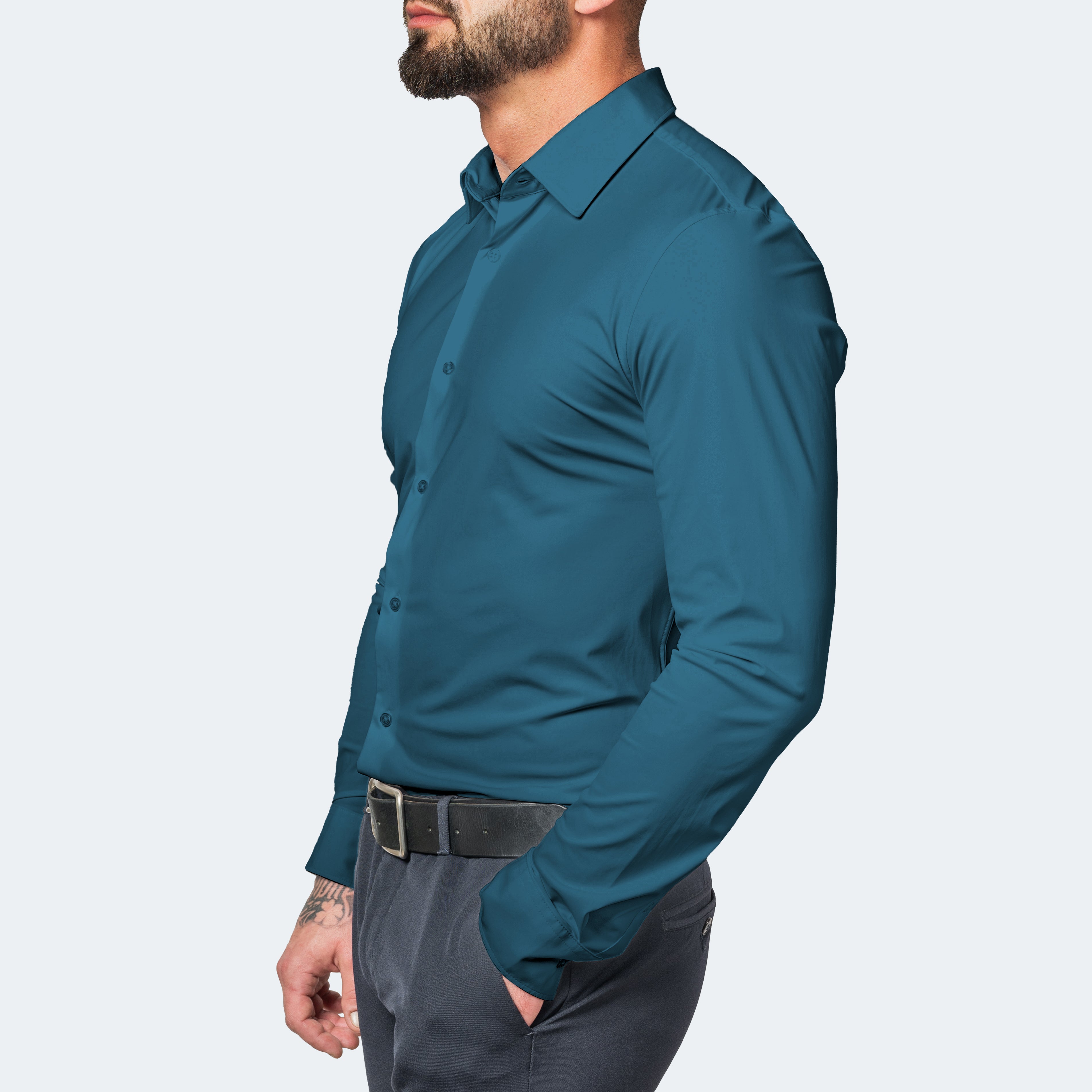 Men's Shirt White - Extreme Stretch & Non-Iron