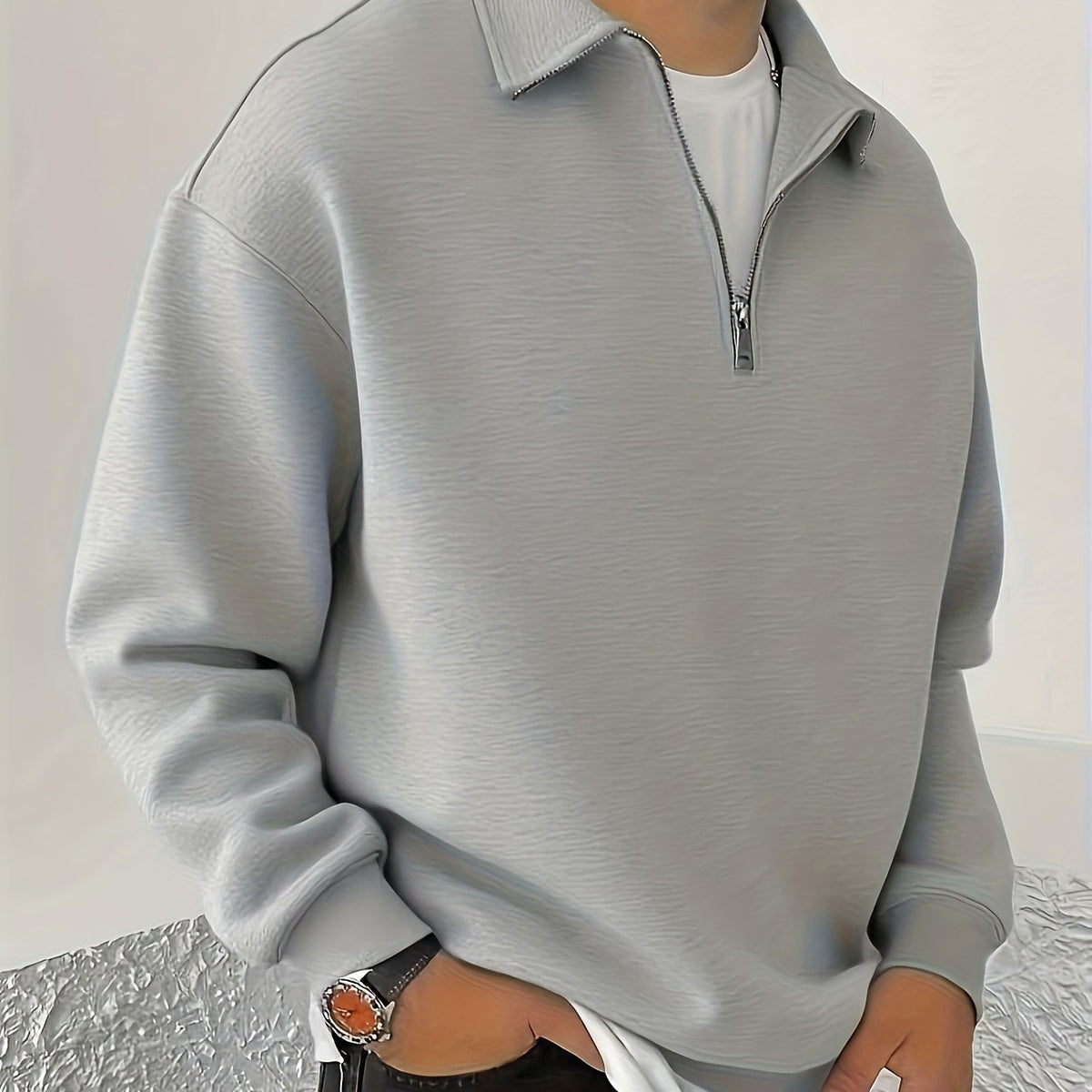 Gideon | Half-Zip Sweatshirt with Collar