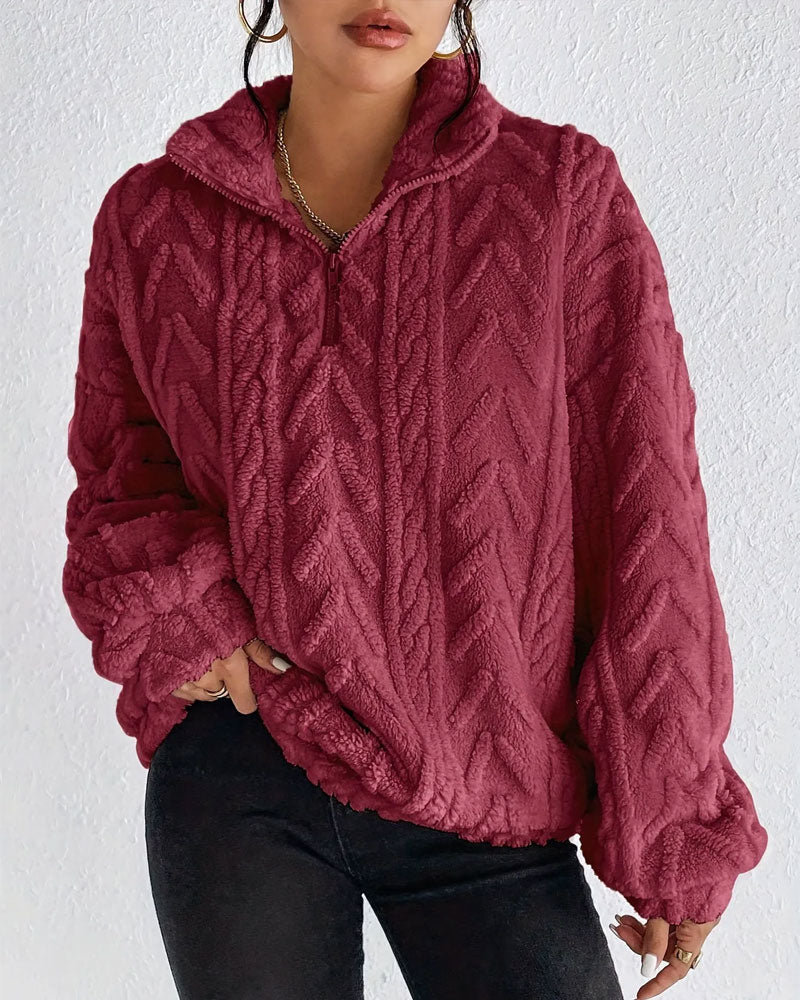 Reversible Fleece Half-Zip Sweatshirt