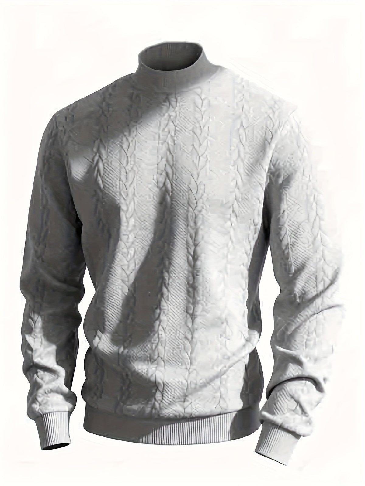 Brennan | Cozy Textured High-Neck Sweatshirt