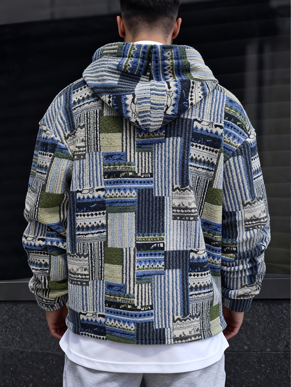Desmond | Cozy Patterned Half-Zip Sweater