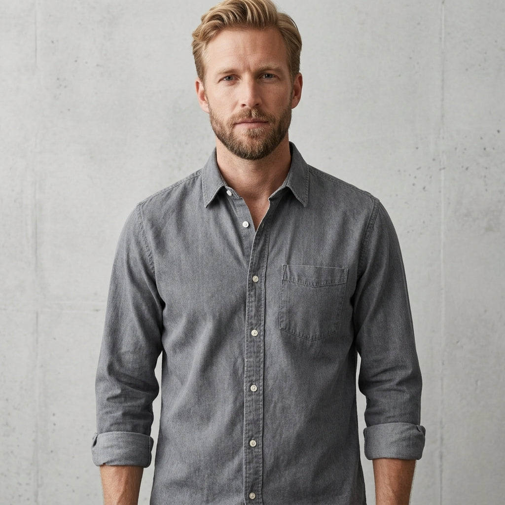 Shirt with Chest Pocket for Men