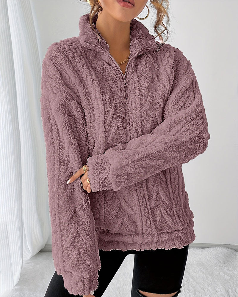 Reversible Fleece Half-Zip Sweatshirt