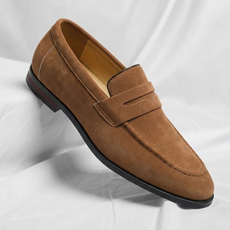 Marco Suede Penny Loafers