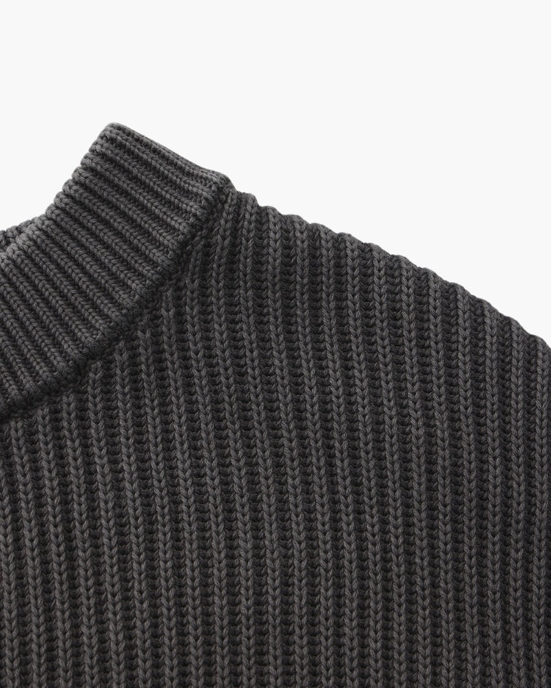 Rib Knit Crew Neck