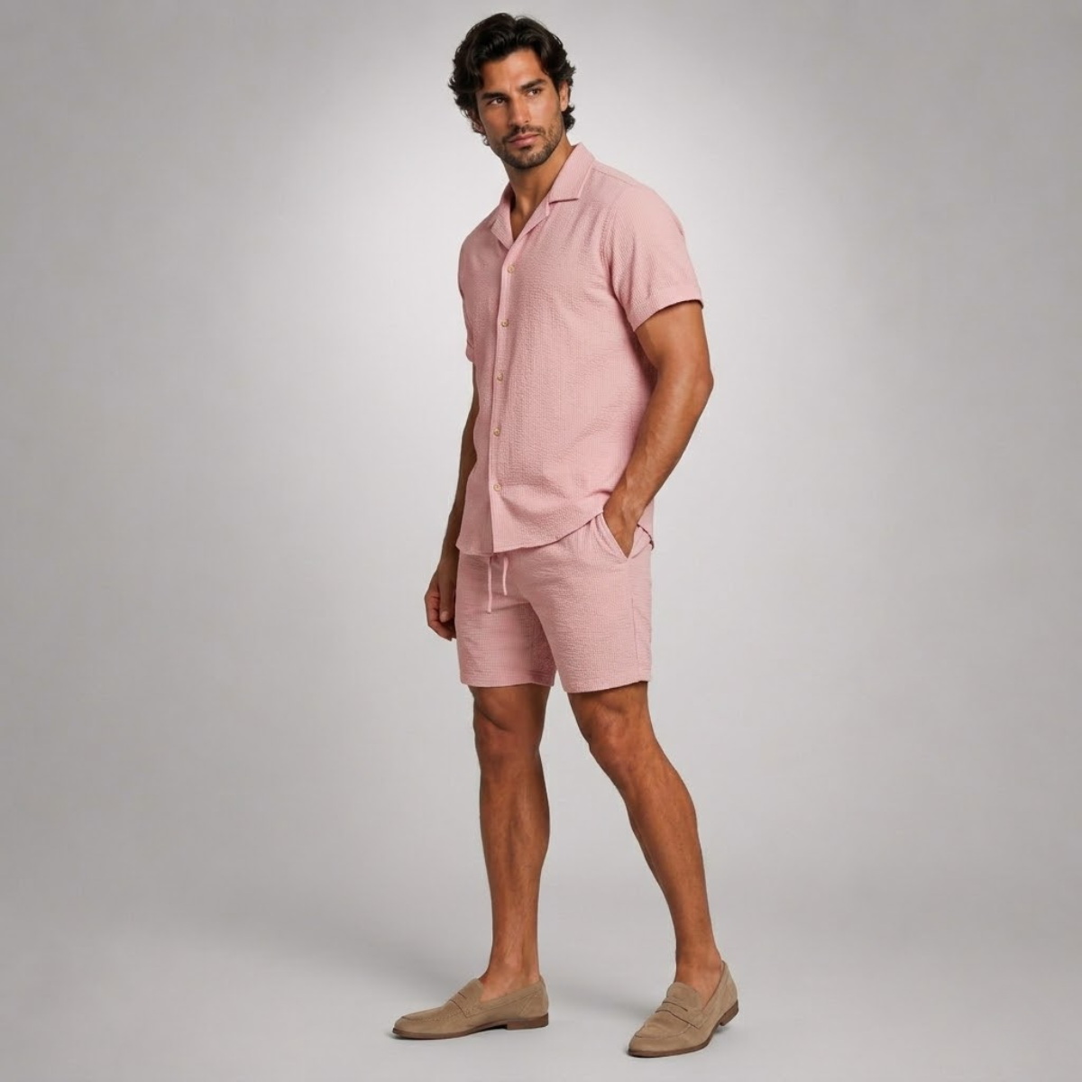 The Corsica Linen Set – Summer Shirt & Trousers for Men