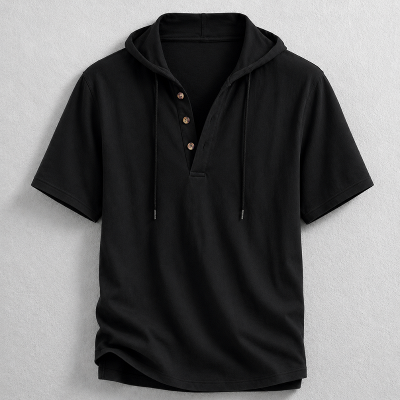 Blake Hooded Henley Shirt