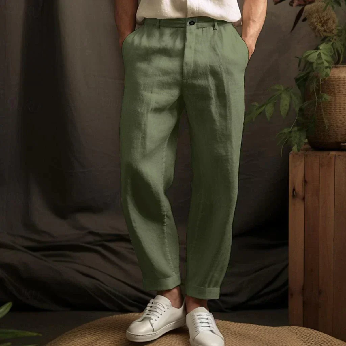 The Siena Men’s Linen Trousers