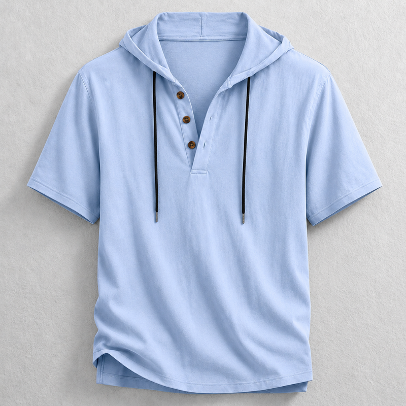 Blake Hooded Henley Shirt