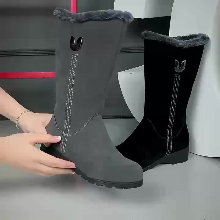 Annalise | Mid-Calf Boots with Luxurious Fur Trim