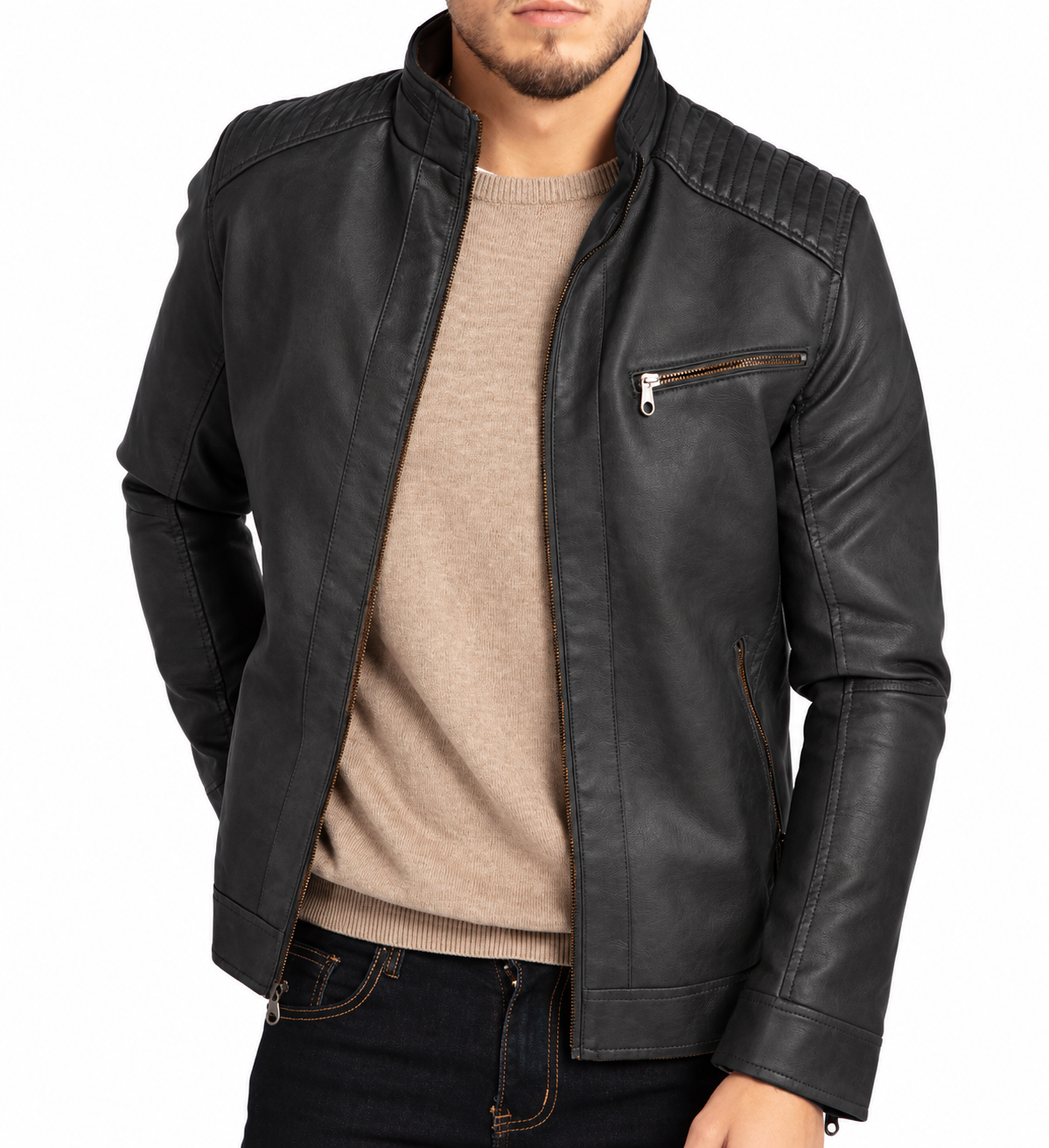 Timothy Faux Leather Jacket