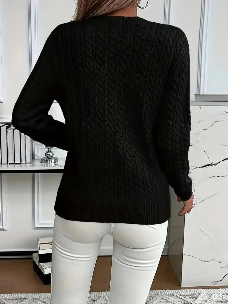 Women's Comfortable Round Neck Sweater