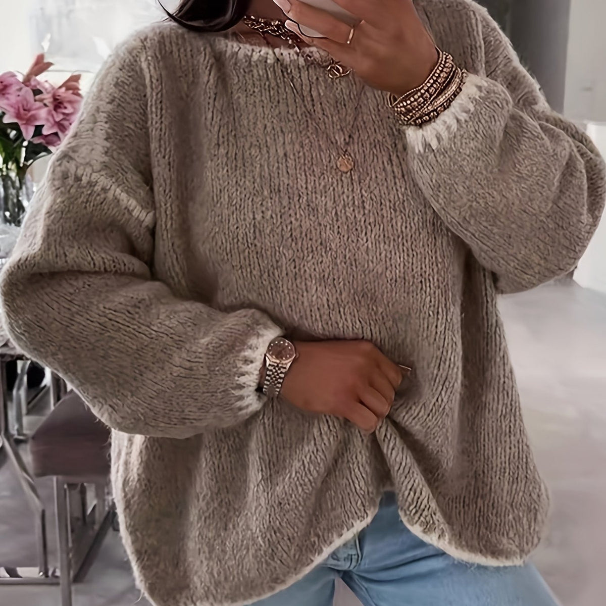 Adaline | Cozy Boat Neck Sweater