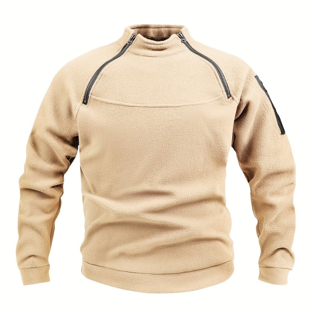 Grady | Military-Inspired Pullover with Zip Details