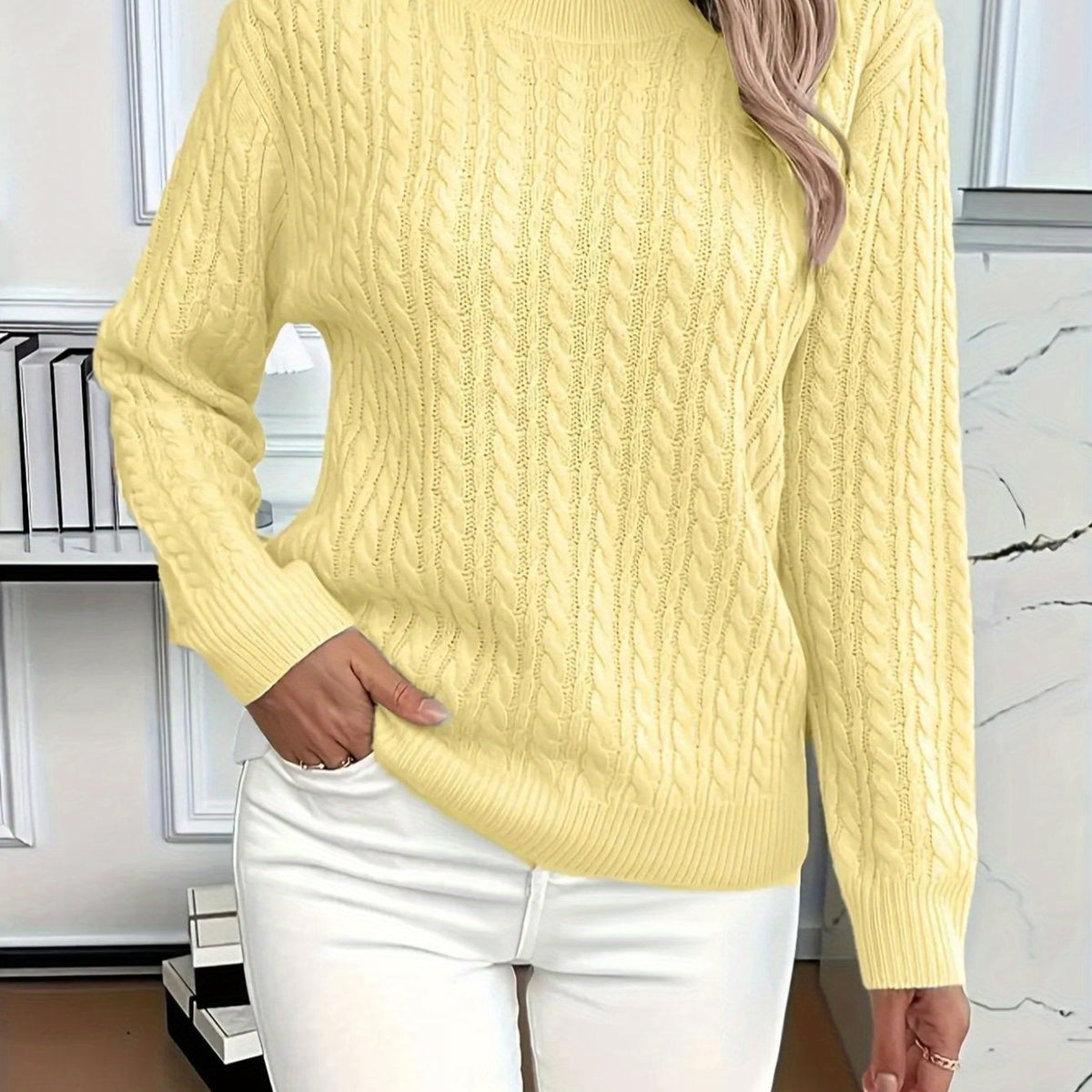 Women's Comfortable Round Neck Sweater