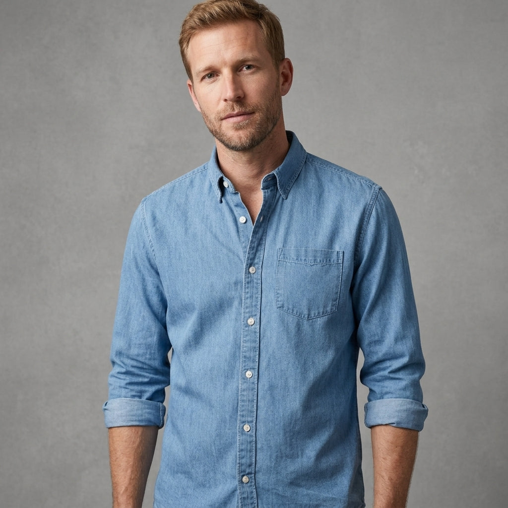 Shirt with Chest Pocket for Men