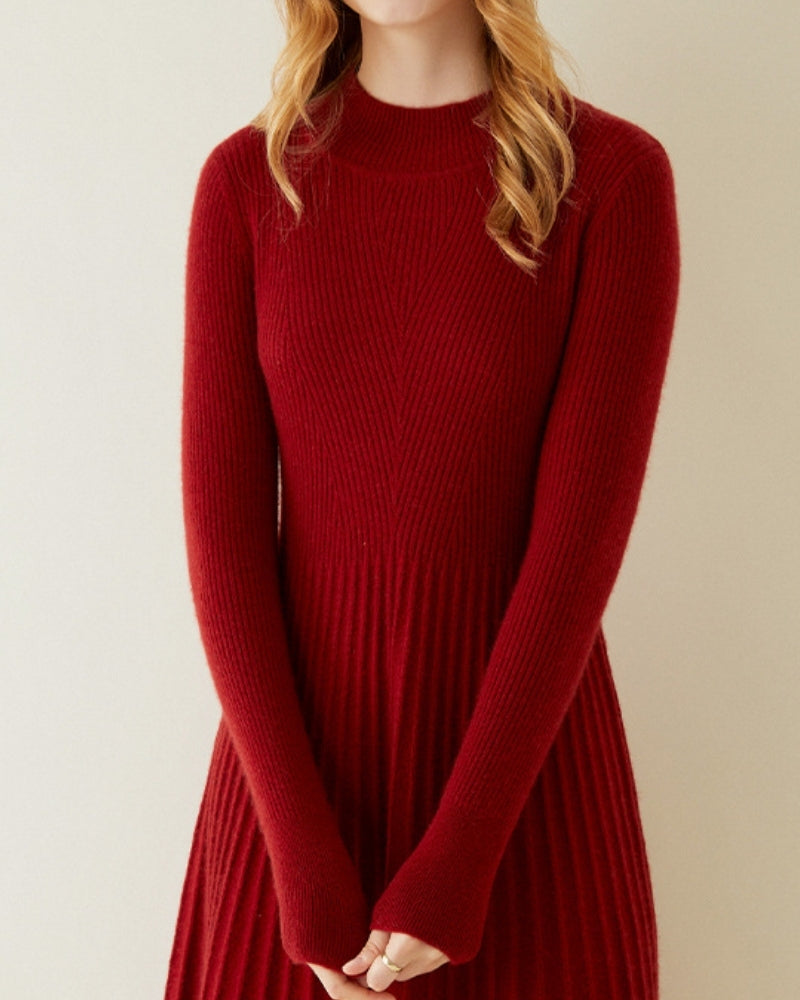 Pure Cashmere Flare Dress
