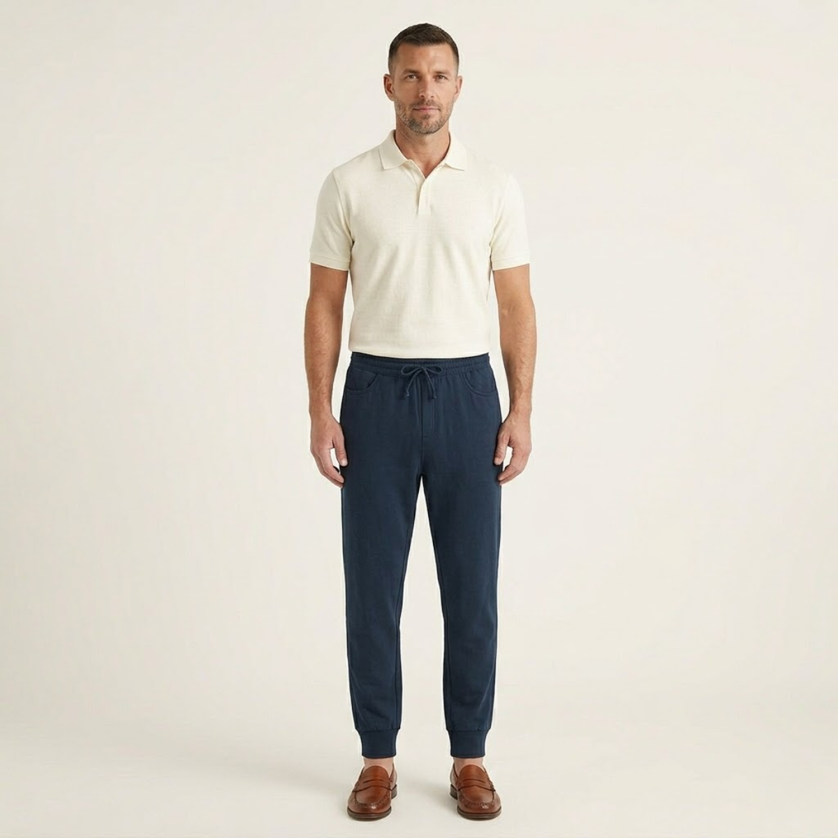 The Palermo Cotton Jogger – Lightweight Summer Trousers for Men