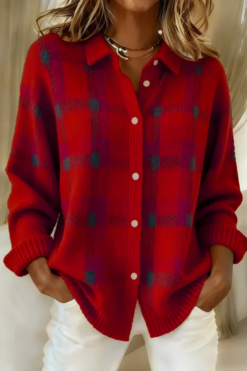 Larkspur | Women's Check Cardigan