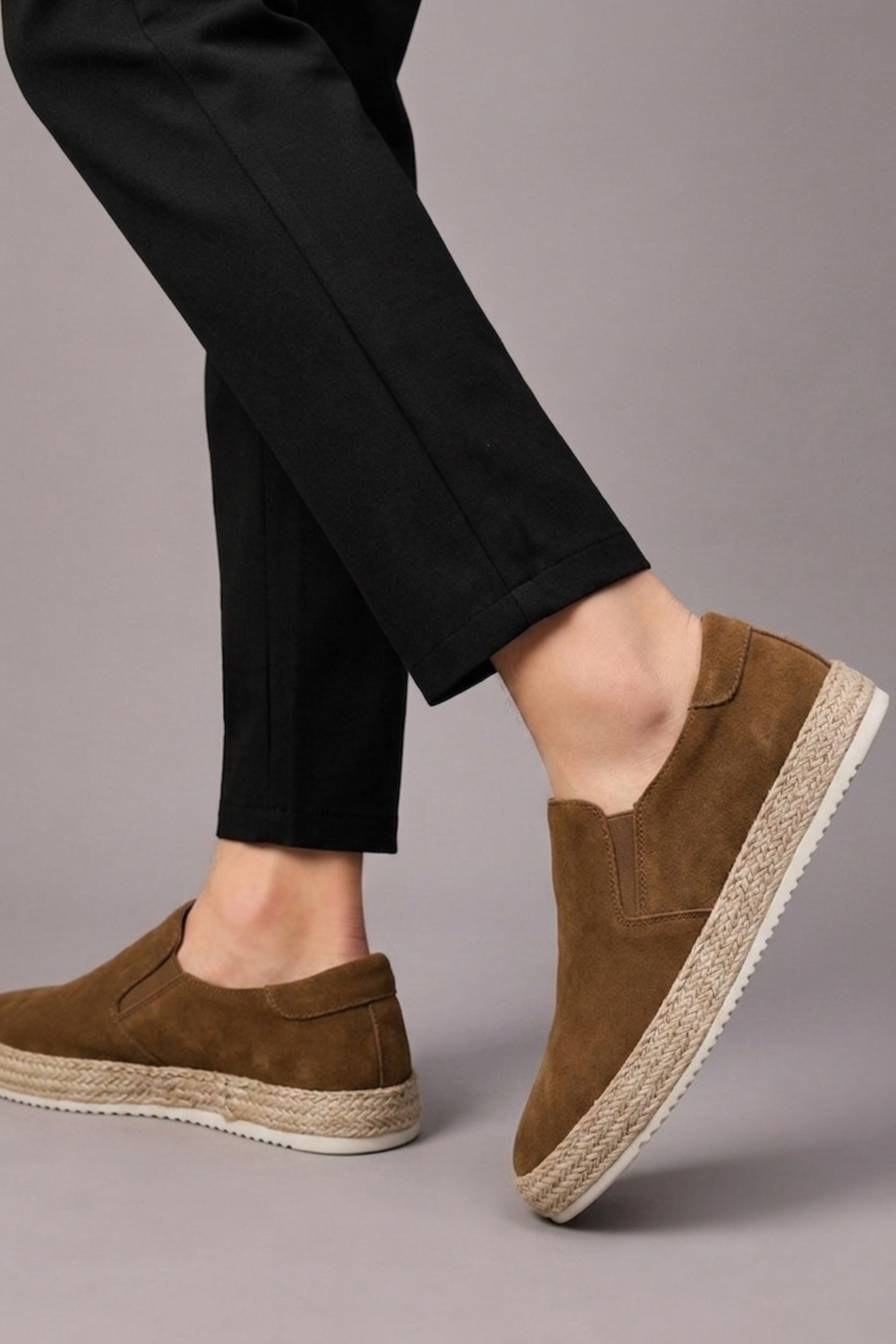 Men's Suede Slip-On Design