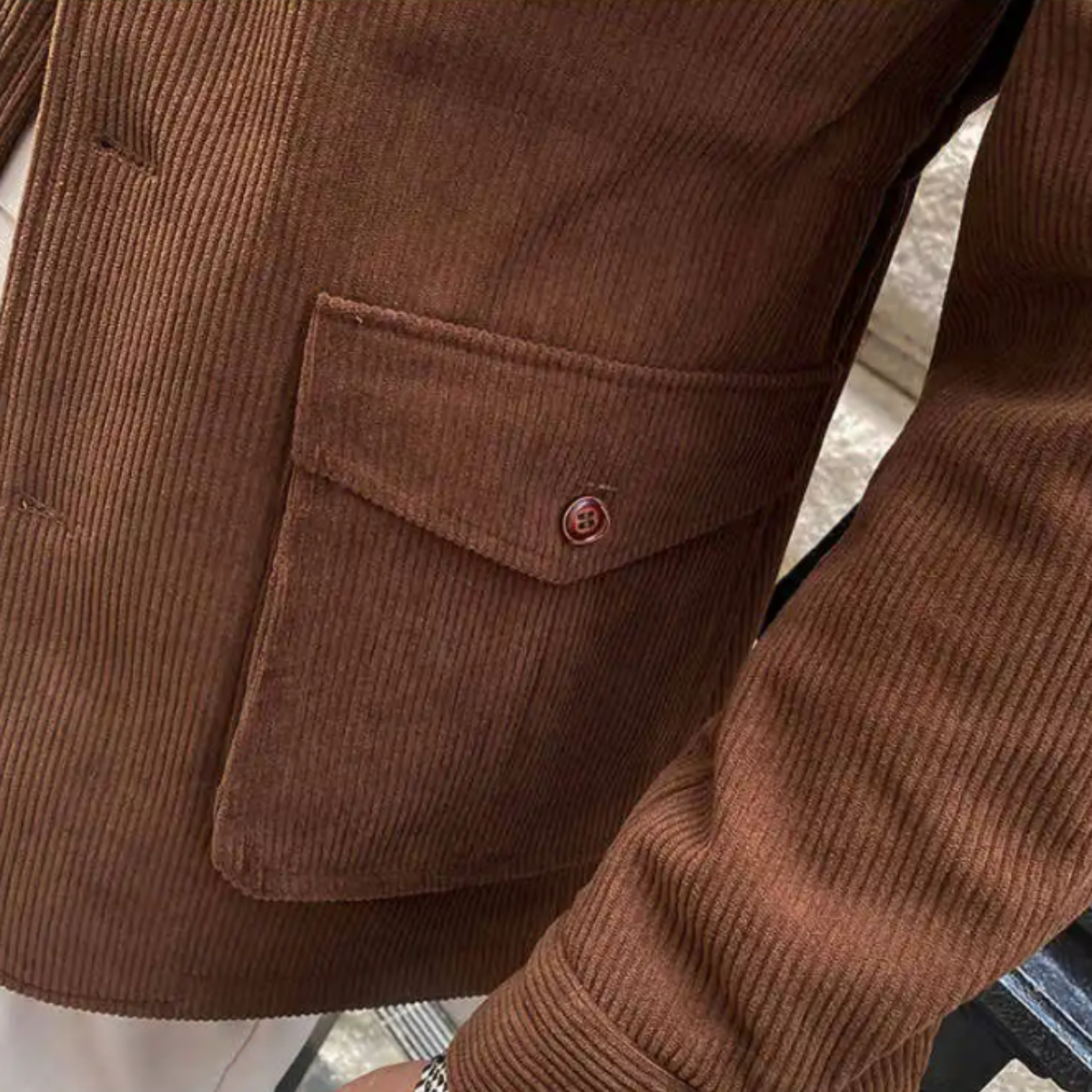 The Paddington Men’s Casual Button-Up Linen Overshirt Jacket