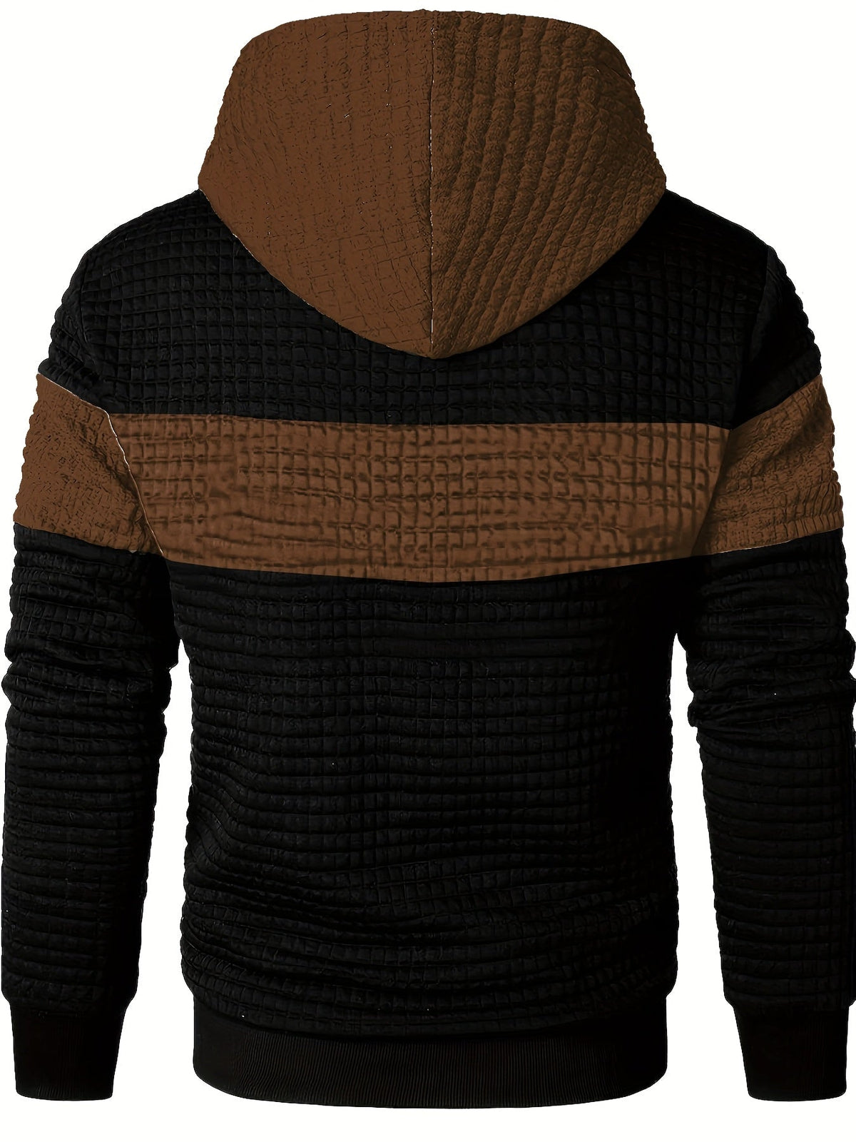 Rutherford | Color-Block Textured Hoodie