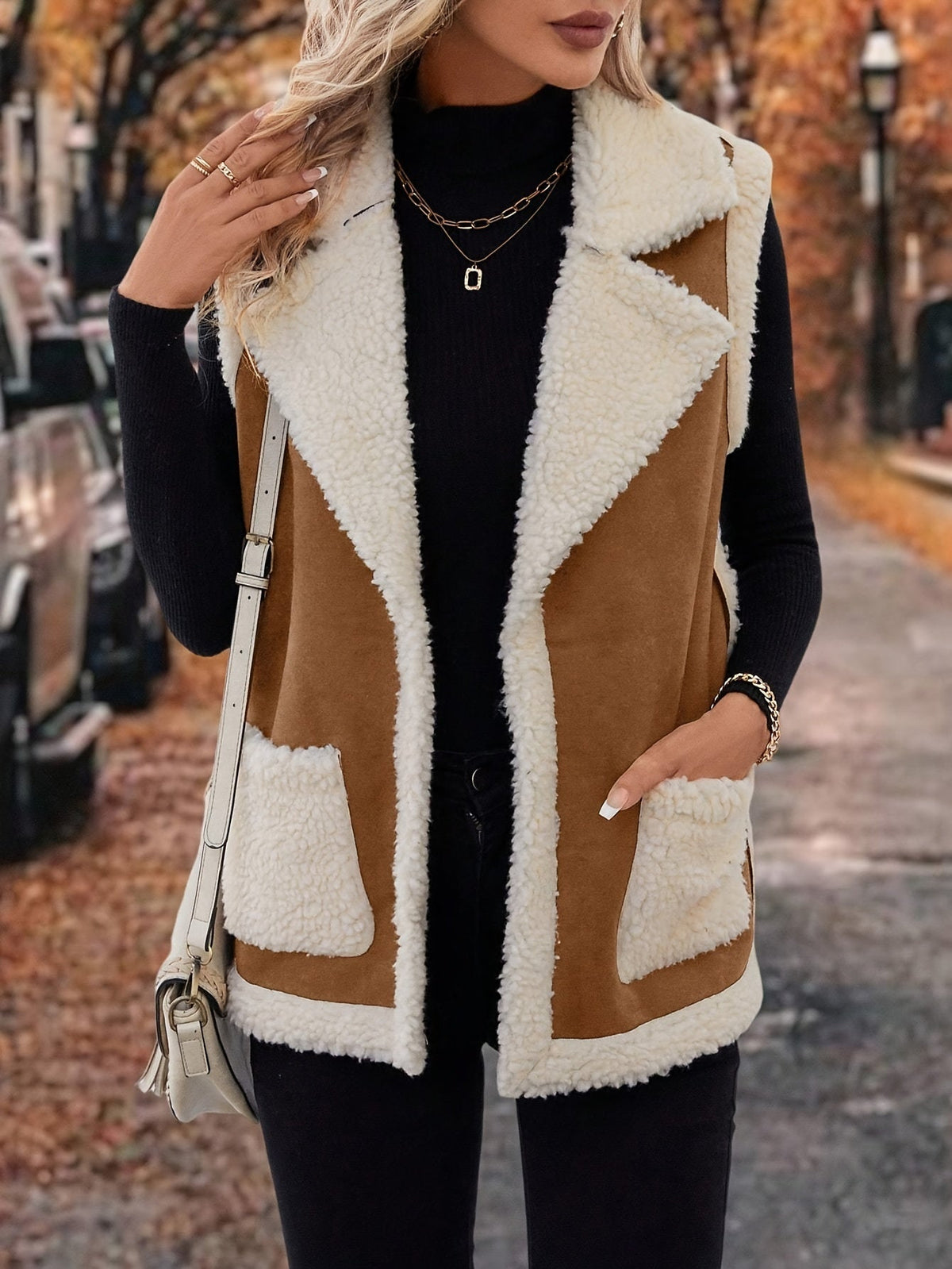 Cecily | Cozy Lined Lapel Vest