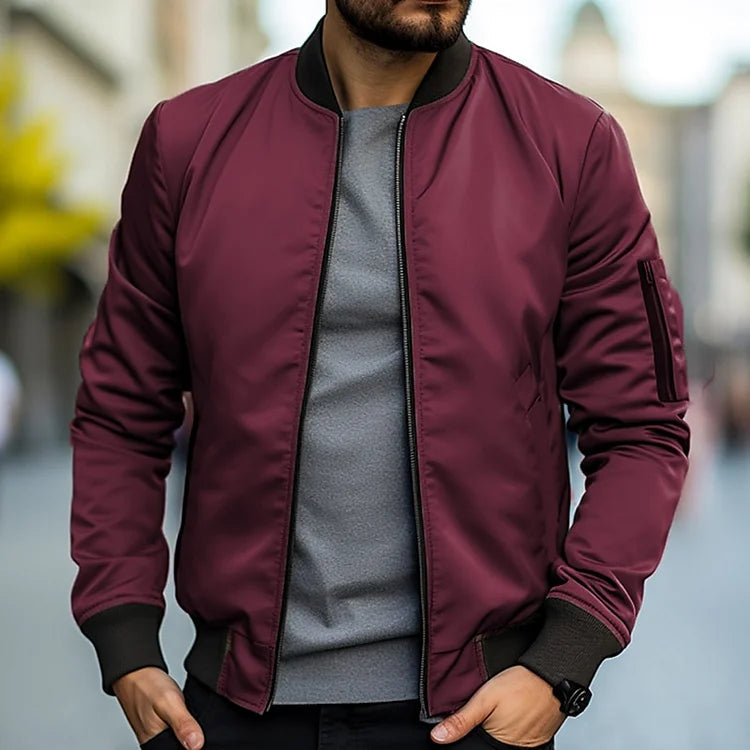 Bomber Jacket for Men - Classic Regular Fit Comfortable Design