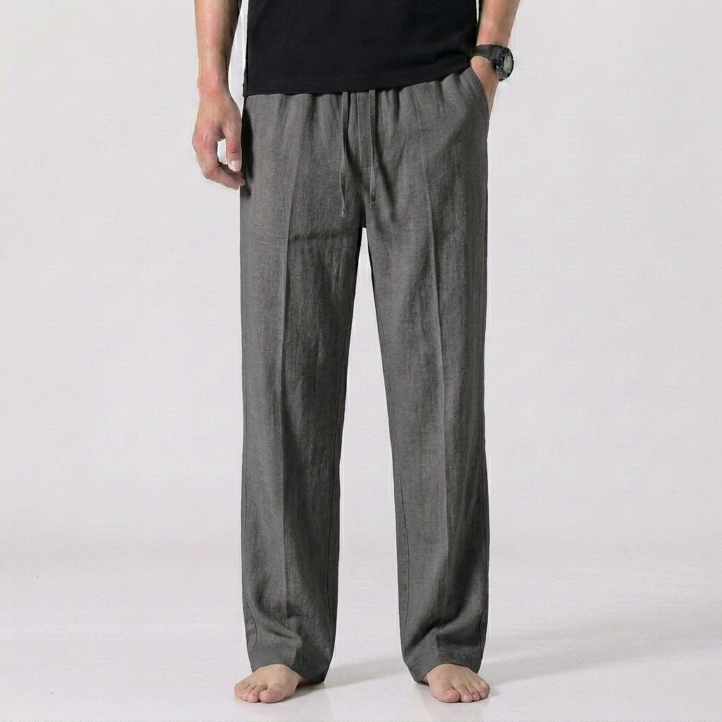 LINEN LOOK SUMMER TROUSERS FOR MEN