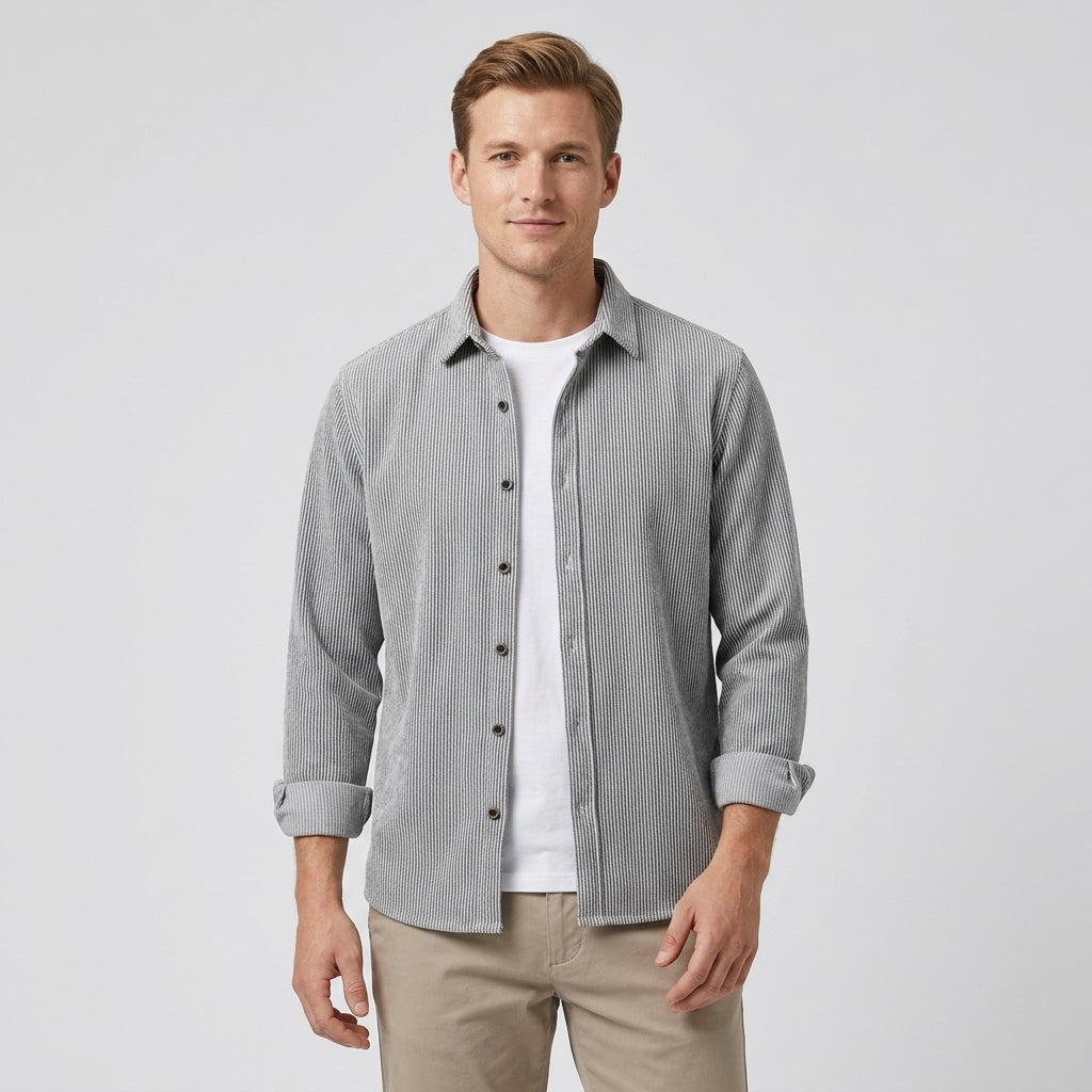 Shirt with Tapered Cuffs for Men