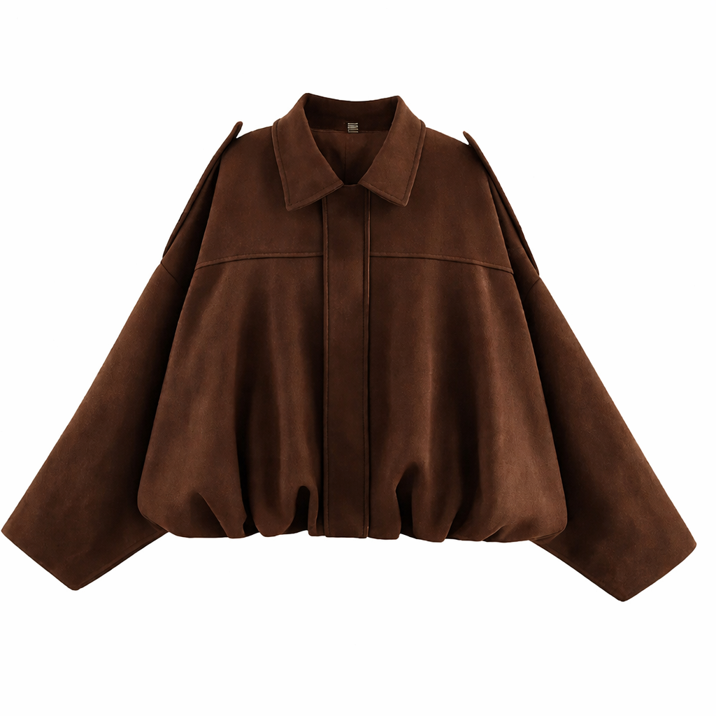 FRESH LABEL | Hailey Oversized Bomber Jacket