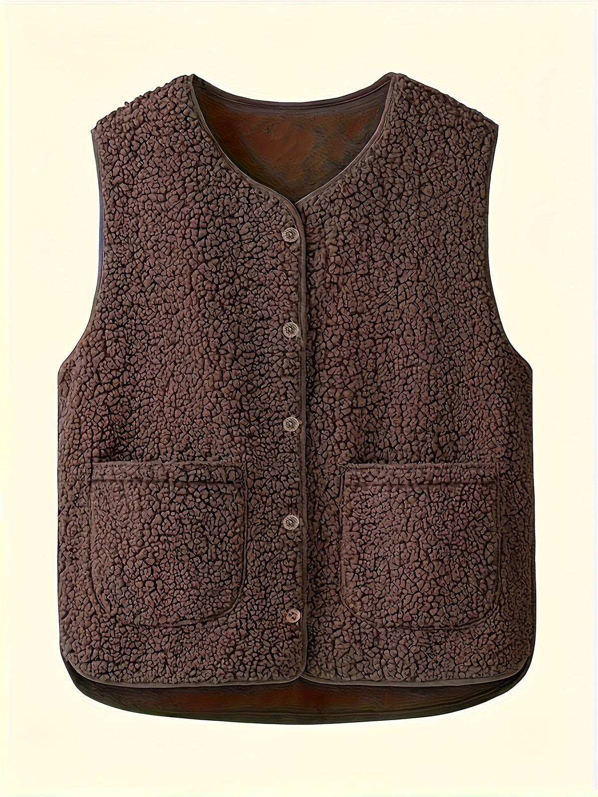 Estella | Textured Button-Down Vest